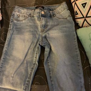 Medium Blue washed skinny jeans